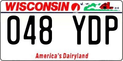 WI license plate 048YDP