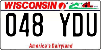 WI license plate 048YDU