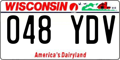 WI license plate 048YDV