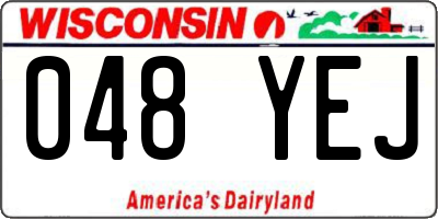 WI license plate 048YEJ