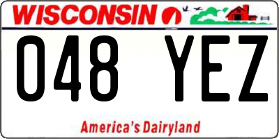WI license plate 048YEZ