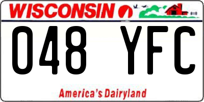 WI license plate 048YFC