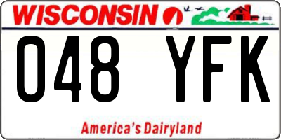 WI license plate 048YFK