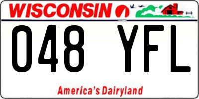 WI license plate 048YFL
