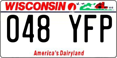 WI license plate 048YFP