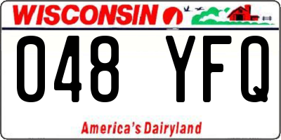 WI license plate 048YFQ