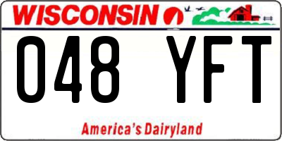 WI license plate 048YFT