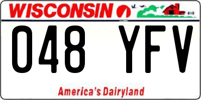 WI license plate 048YFV