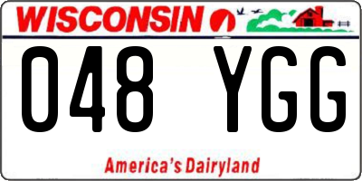 WI license plate 048YGG