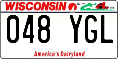 WI license plate 048YGL