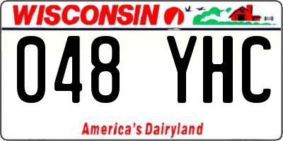 WI license plate 048YHC