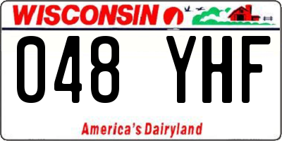 WI license plate 048YHF