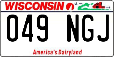WI license plate 049NGJ