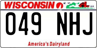 WI license plate 049NHJ