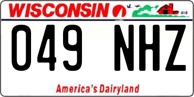 WI license plate 049NHZ