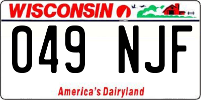 WI license plate 049NJF