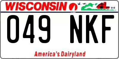 WI license plate 049NKF