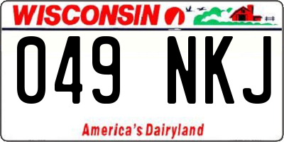 WI license plate 049NKJ