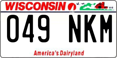 WI license plate 049NKM