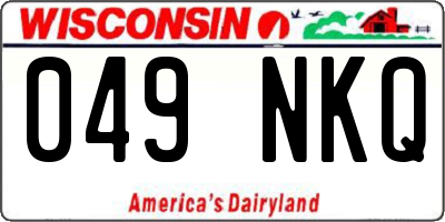 WI license plate 049NKQ