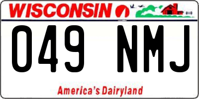 WI license plate 049NMJ