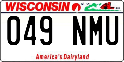 WI license plate 049NMU