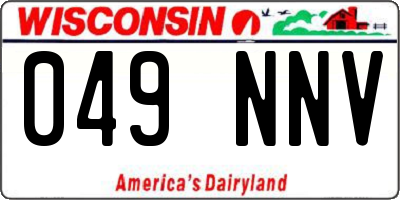 WI license plate 049NNV