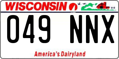 WI license plate 049NNX