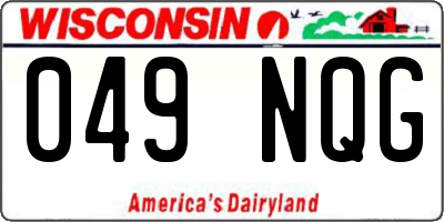 WI license plate 049NQG