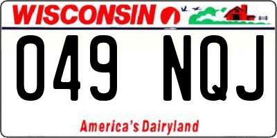 WI license plate 049NQJ