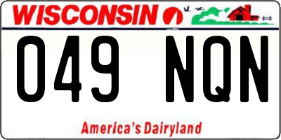 WI license plate 049NQN
