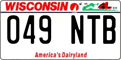 WI license plate 049NTB