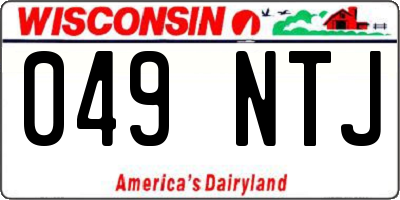 WI license plate 049NTJ