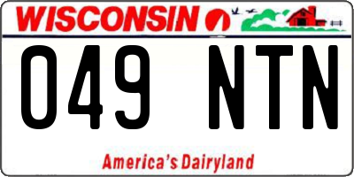 WI license plate 049NTN