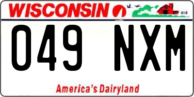 WI license plate 049NXM