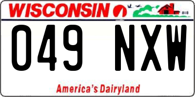 WI license plate 049NXW