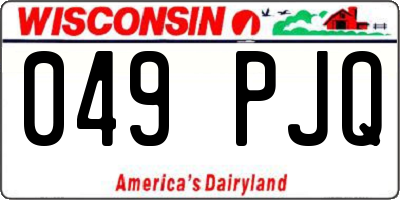 WI license plate 049PJQ