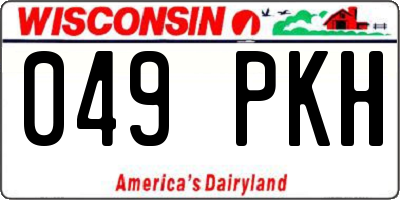 WI license plate 049PKH