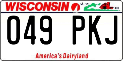 WI license plate 049PKJ