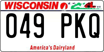 WI license plate 049PKQ