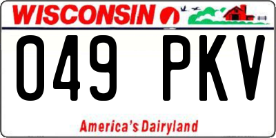 WI license plate 049PKV