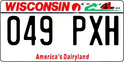 WI license plate 049PXH