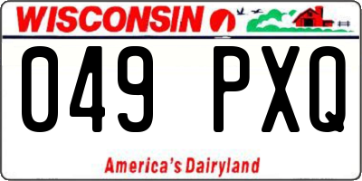 WI license plate 049PXQ