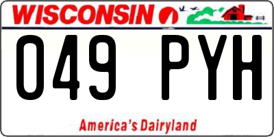 WI license plate 049PYH