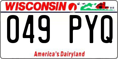 WI license plate 049PYQ