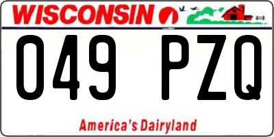 WI license plate 049PZQ