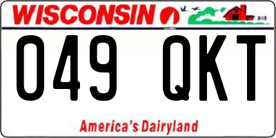 WI license plate 049QKT