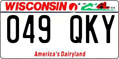 WI license plate 049QKY
