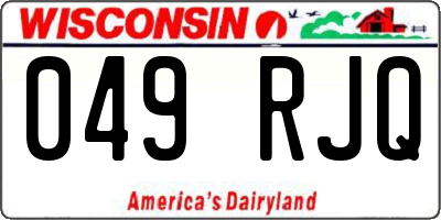 WI license plate 049RJQ