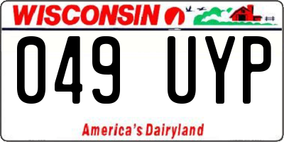 WI license plate 049UYP